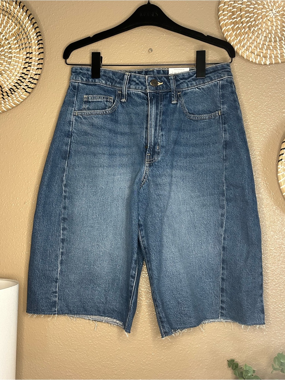 Time and Tru Medium Blue Denim Bermuda Shorts